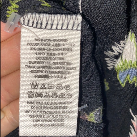 Free People Floral Back Slit Back Blouse Tank Top - Picture 10 of 14